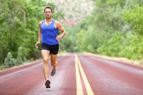 A man running