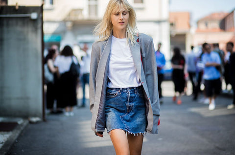 A woman walking