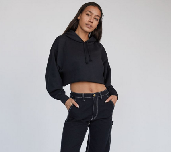 Styling Tip: Wear a hoodie with high-waist pants