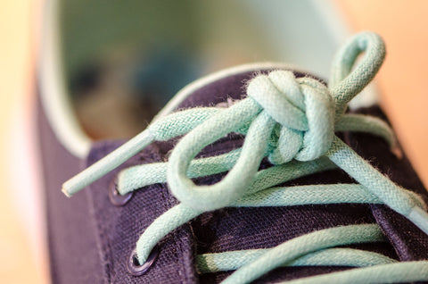 Shoelace closeup