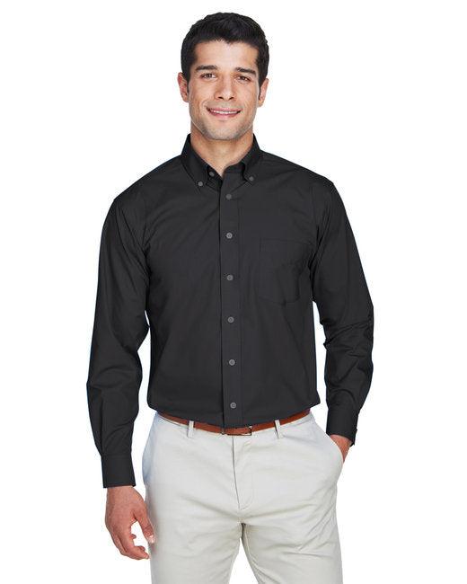 Devon & Jones Men's Crown Collection® Solid Stretch Twill Woven Shirt