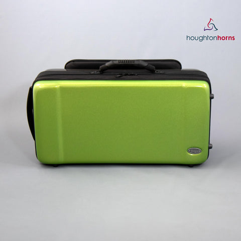 Neon green trumpet case