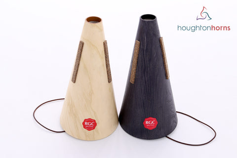 Conical wooden horn mutes