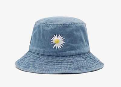 denim daisy bucket hat