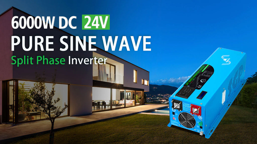 4000W DC 12V Split Phase Pure Sine Wave RV Inverter Charger Home Power  Inverter - SunGoldPower