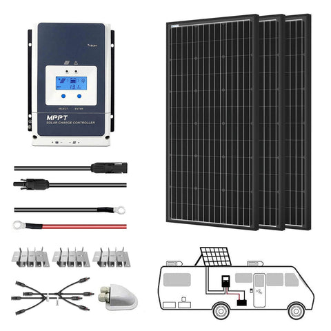 Acopower 3x 200W 12V Monocrystalline RV Solar Kit – Solar Paradise