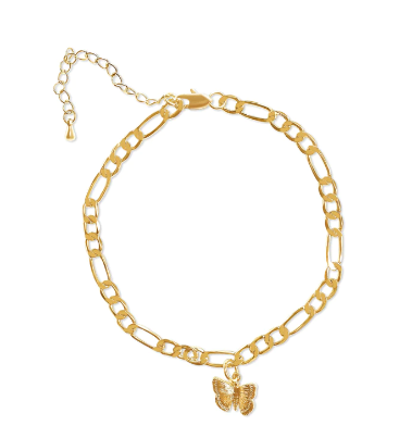 BUTTERFLY ANKLET - GOLD FILLED