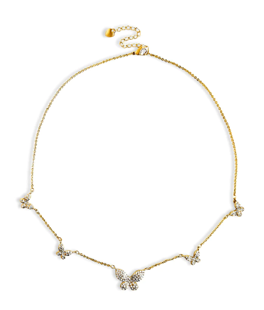 BUTTERFLY DIAMOND NECKLACE - GOLD FILLED