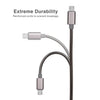 Argom Cable Micro USB a USB 2.0 Metálico Dura Spring 1M, ARG-CB-0026GR - imagen 2