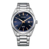 Citizen Reloj Analógico de Acero Inoxidable Quartz para Hombre - Color Azul Marino