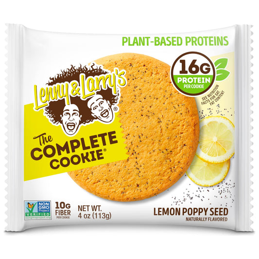 Lenny & Larry's The Complete Cookie, Chocolate Chip, Soft Baked, 16g Plant  Protein, Vegan, Non-GMO, 4 Ounce Cookie (Pack of 12)