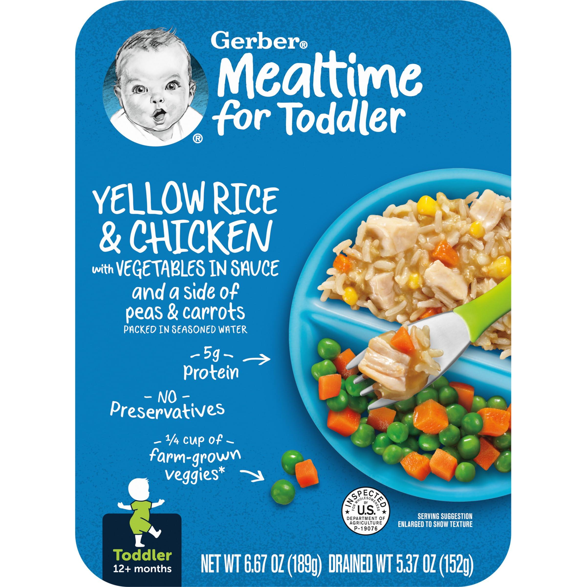 Gerber Mealtime for Baby Lil' Sticks, Chicken Sticks, Packed in Water, No  Nitrates or Nitrites Added, for Crawlers 10 Months & Up, 2.5 Ounce Jar  (Pack