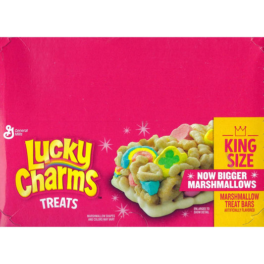 Lucky Charms Soft Baked Chewy Cereal Treat Bars, Snack Bars, 12 ct – Whlsome