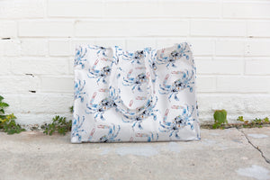 Blue Crab Canvas Tote Bag - Core Sound Store