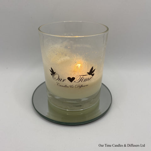 Scented Wax Filled Candle with great wax consumption