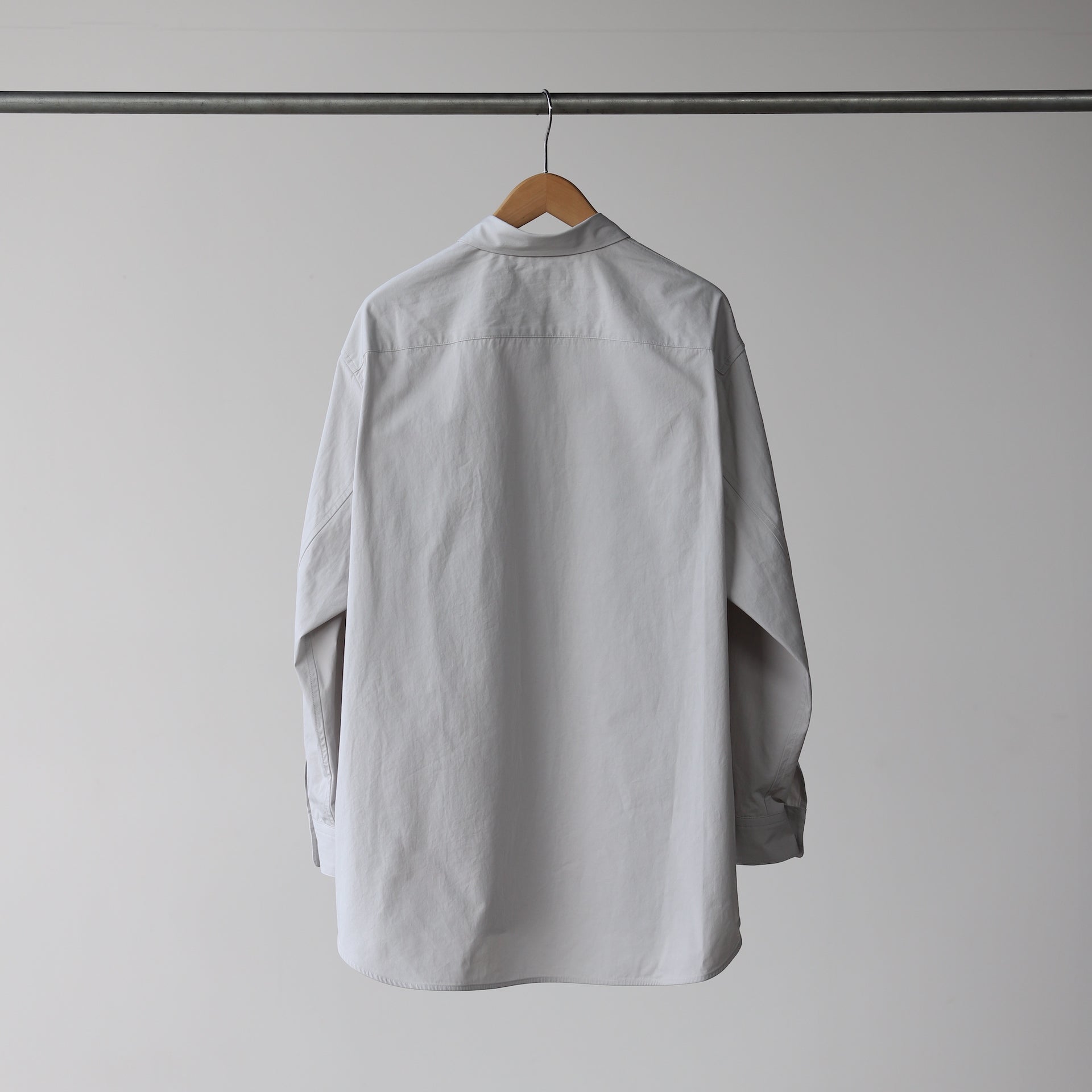 AUBETT HEAVY BROAD OVERSIZED SHIRT GRAY - 2