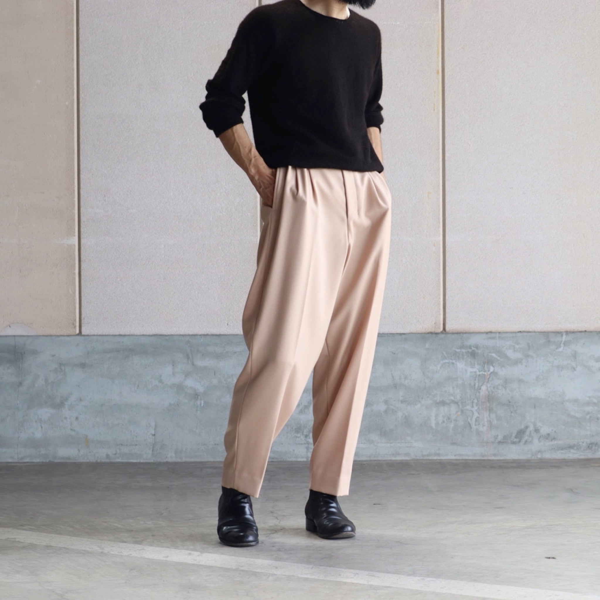 nonnotte 2 TACK WIDE TAPERED TROUSERS - 4