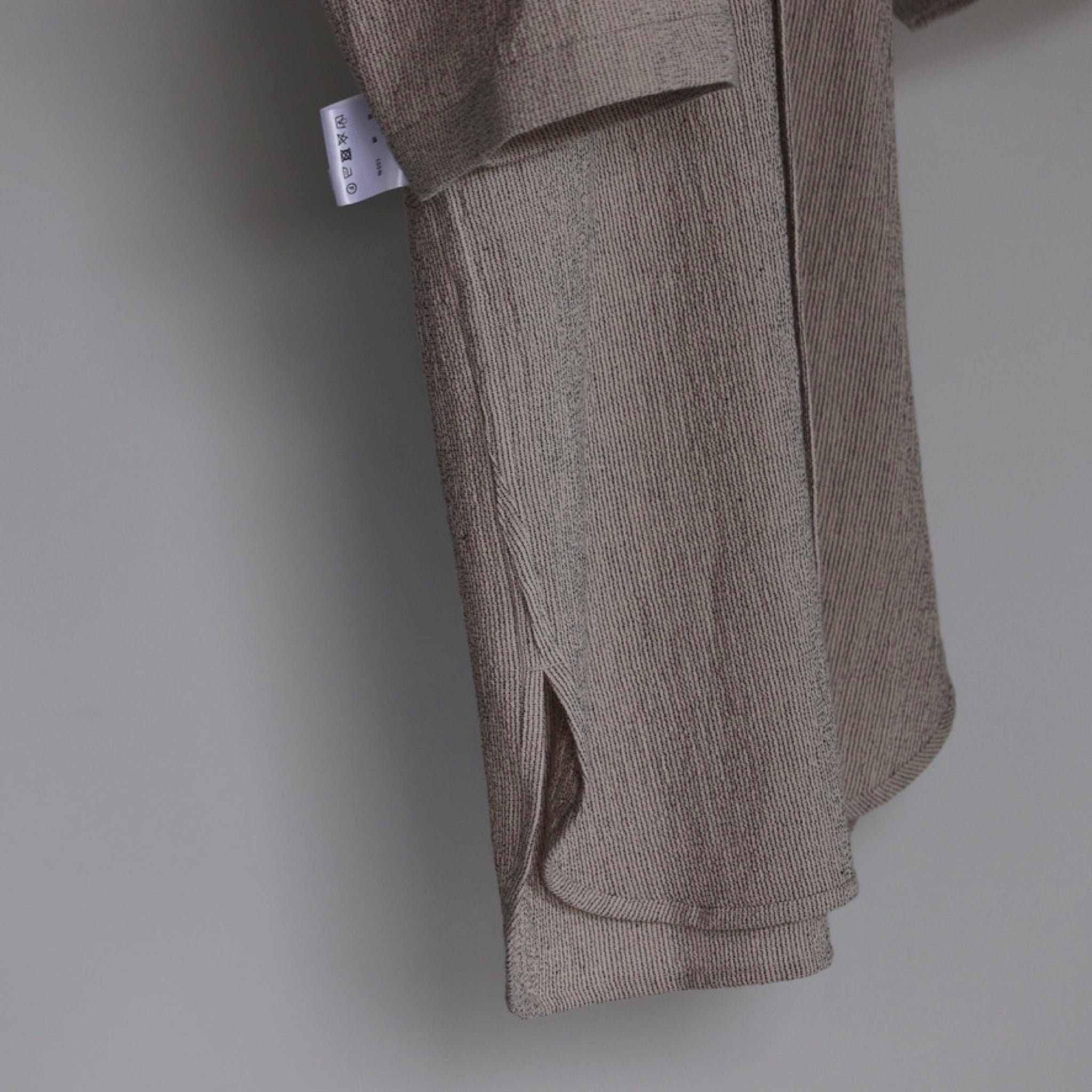 Yamauchi Cotton Voile Striped Short Sleeve Shirt - 10