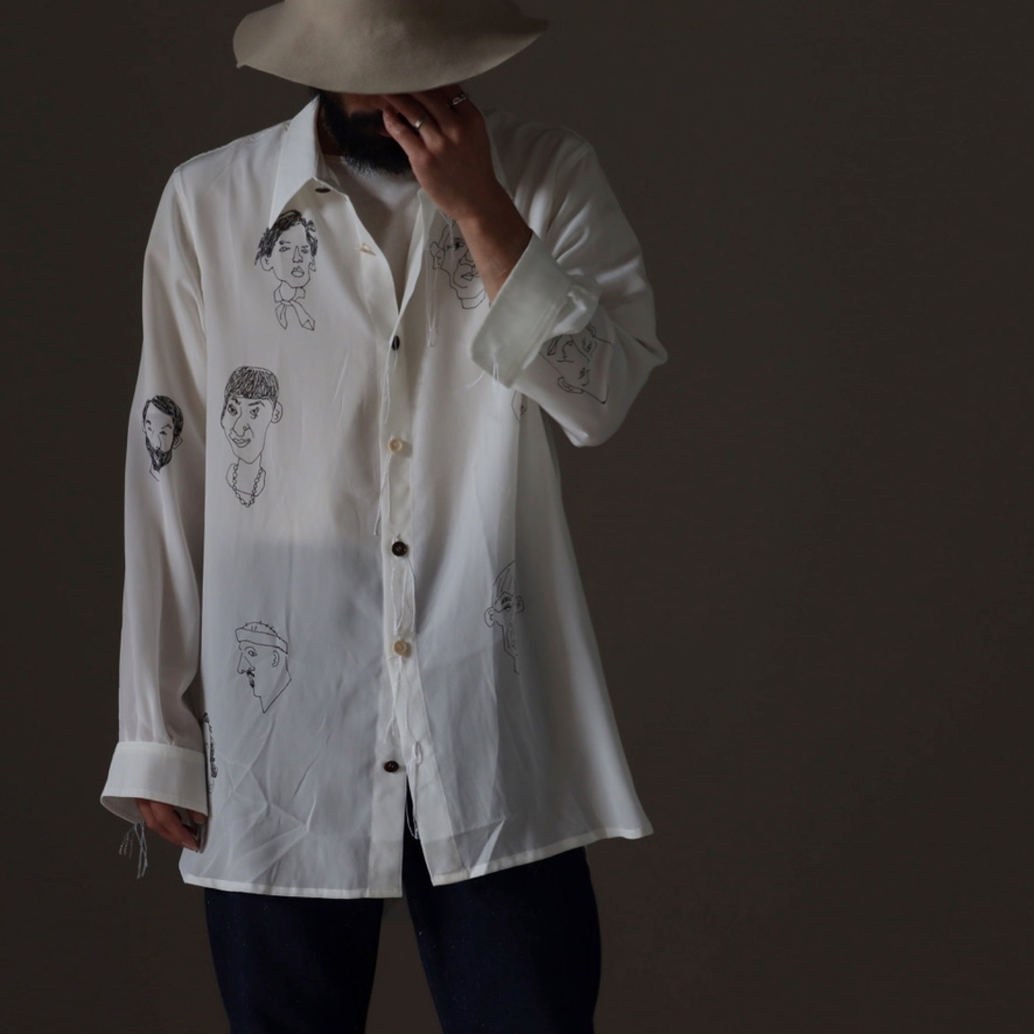 ARCHIVIO J.M.Ribot HAND SKETCHED SHIRT - 7