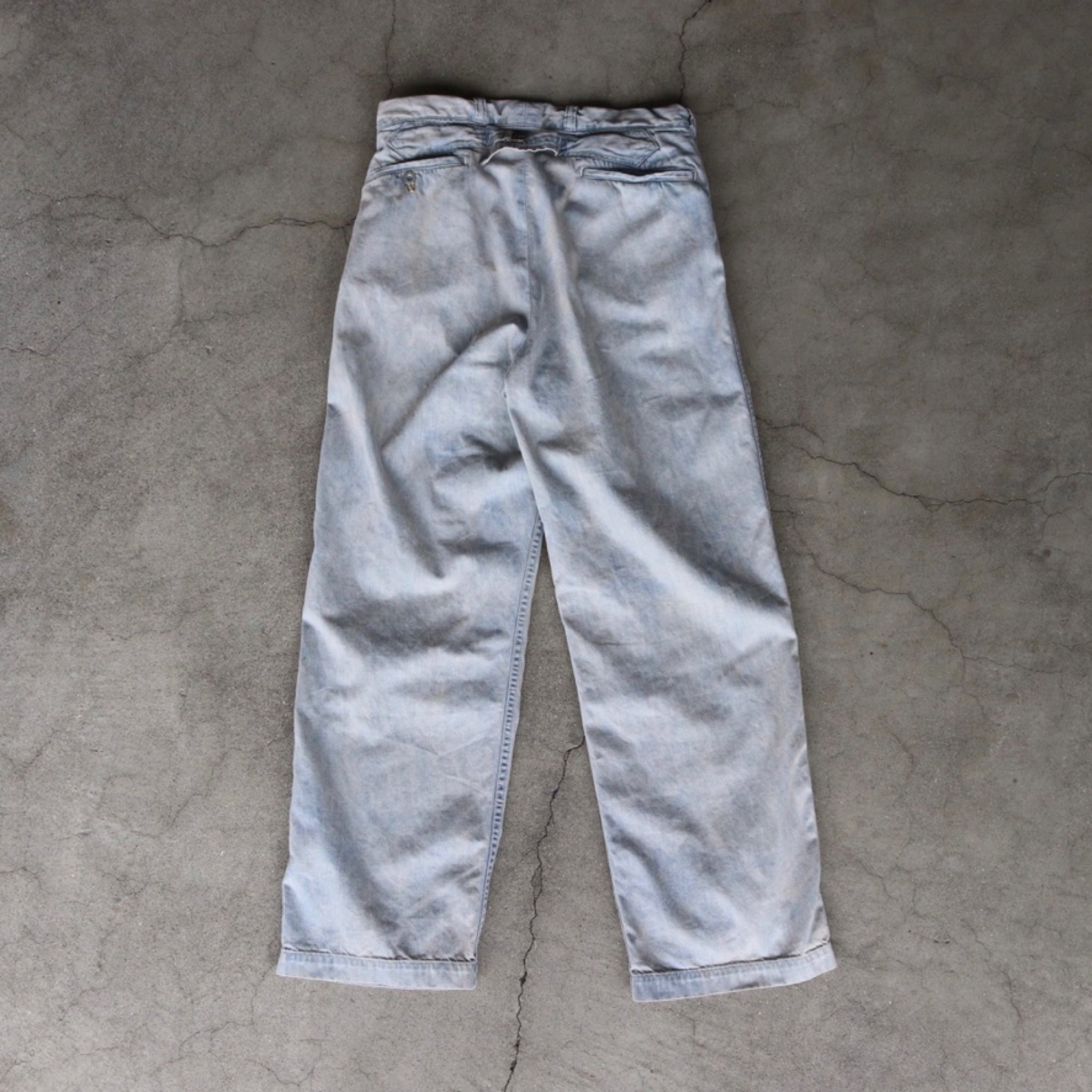 A.PRESSE Vintage Prisoner Denim Trousers - 3