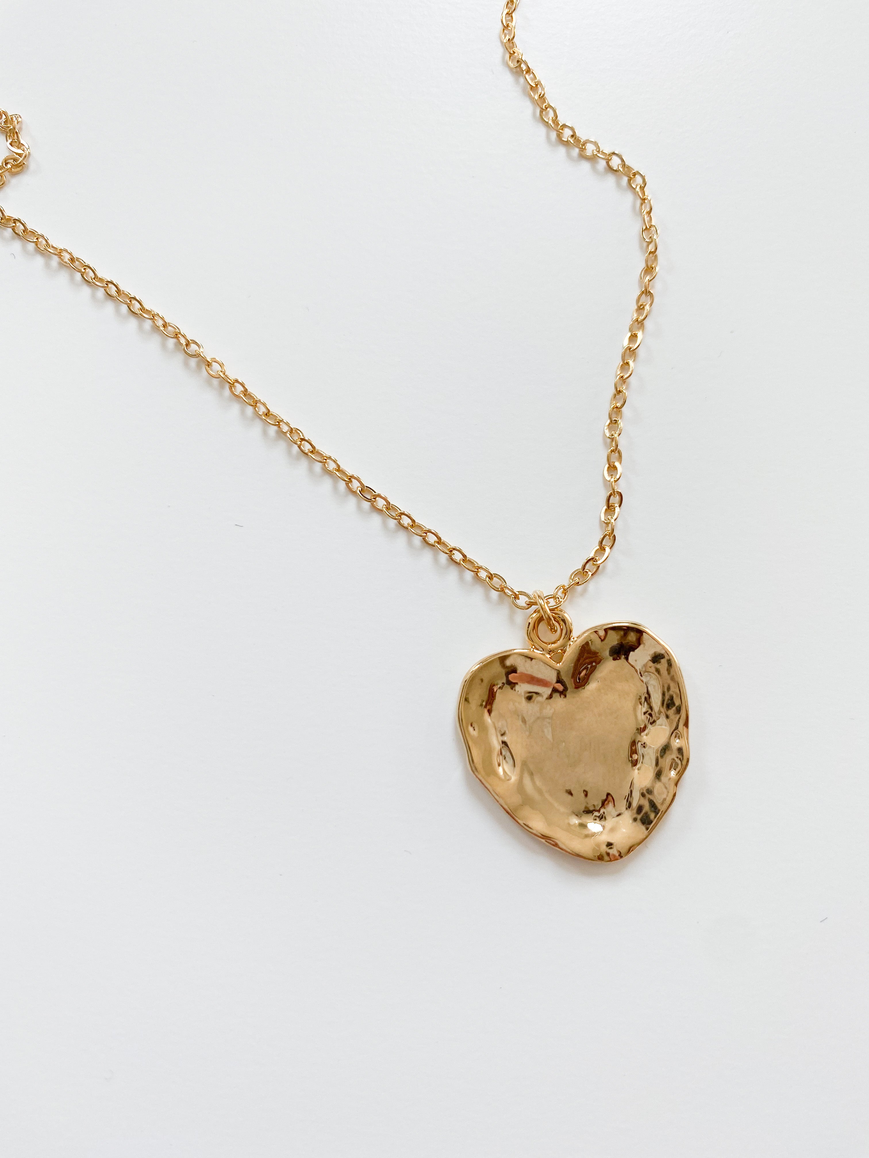 Hammered Heart Necklace