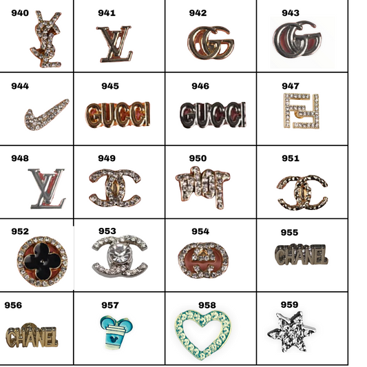 Croc Charms- Designer Inspired Rubber Charms – The Goldbar ™