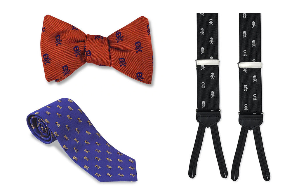 Halloween Tie, Suspenders and Bow Tie