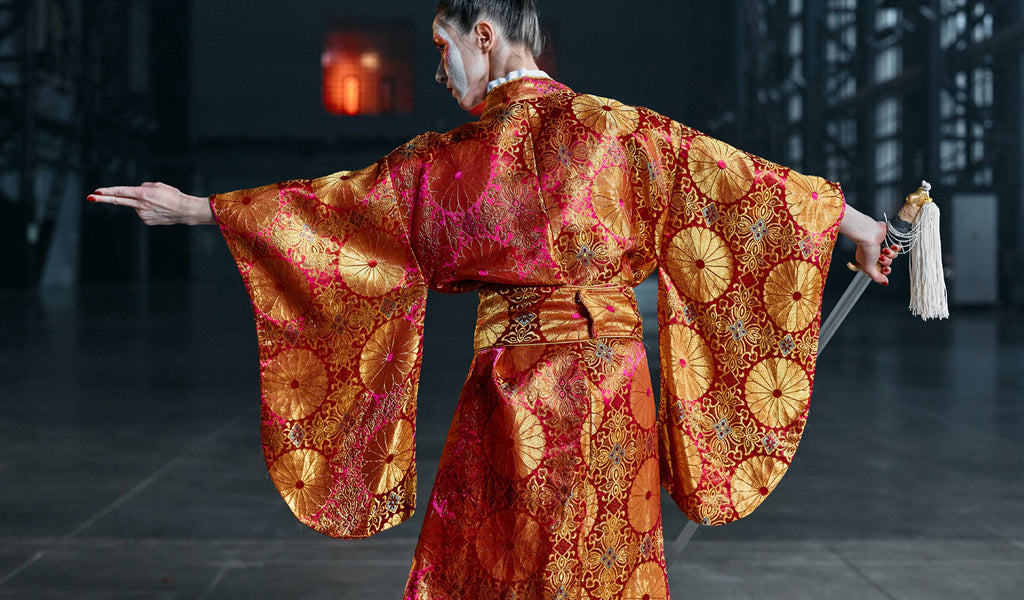Japanese silk kimono
