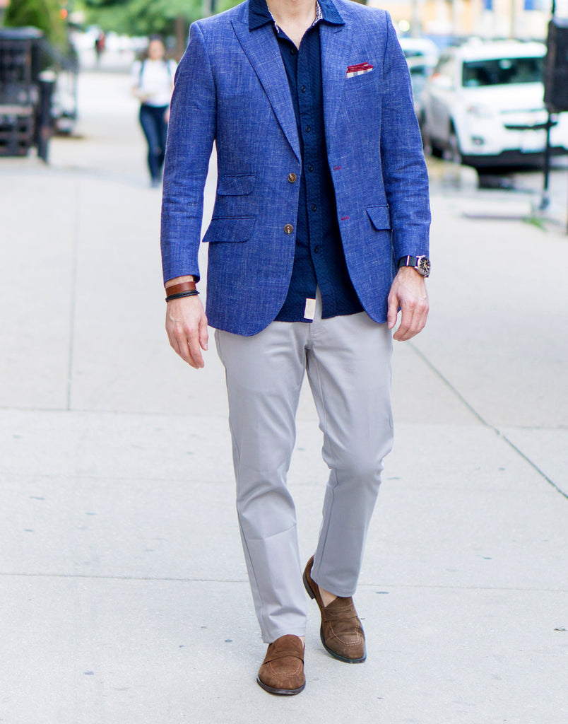 Aggregate 83+ trouser colour for blue blazer super hot - in.cdgdbentre