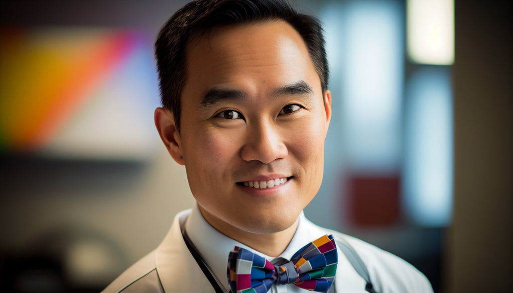 pediatrician wearing a bow tie