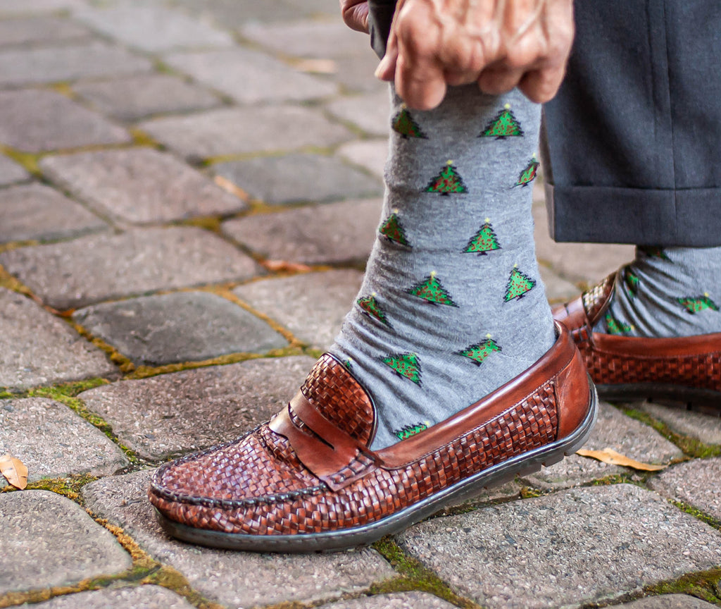Pair your sweater vest with a fun sock as an accessory