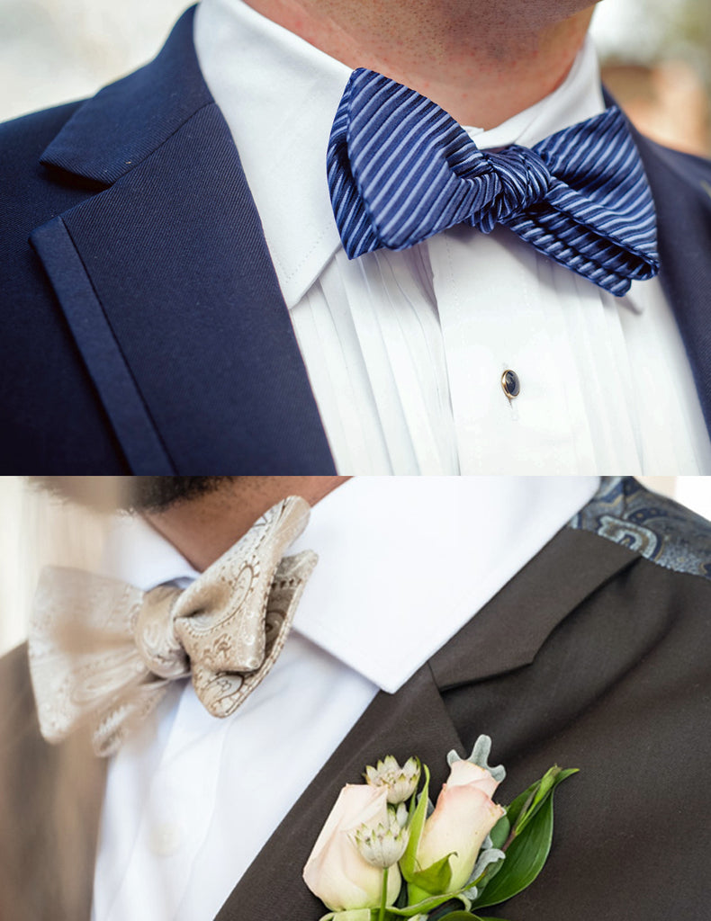 Tuxedo shirt styles defined by collars