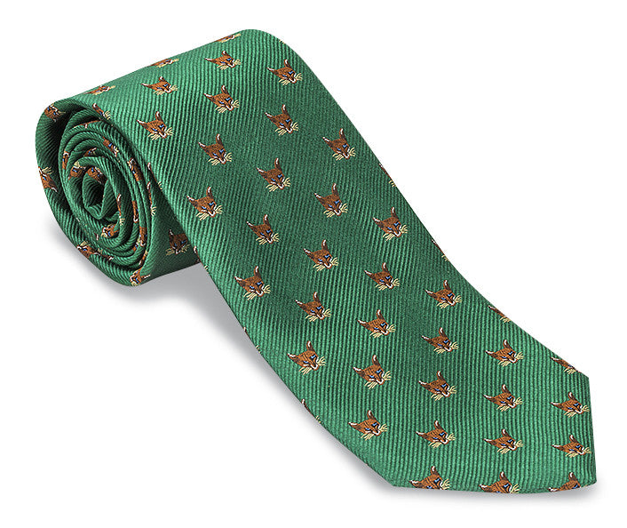 Green Fox Mask Tie