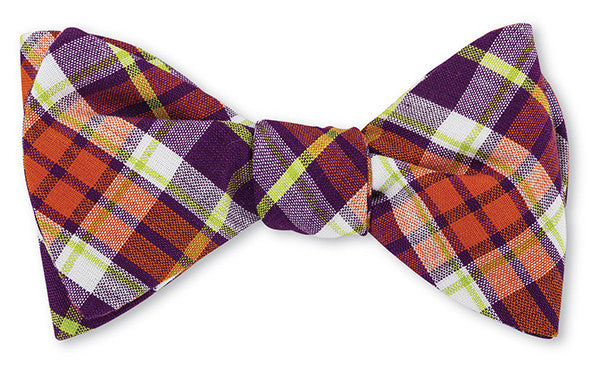 Madras Bow Tie in Orange