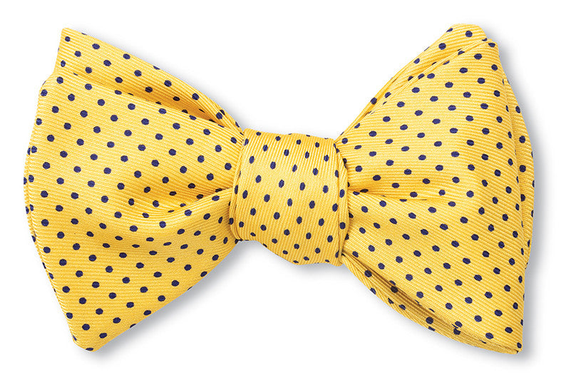 mens polka dot bow tie