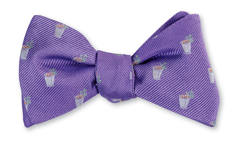 Violet Mint Julep Bow Tie for Kentucky Derby