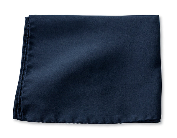 Cannage Pocket Square Gray Silk