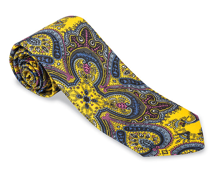 Preppy style necktie in Liberty London Print