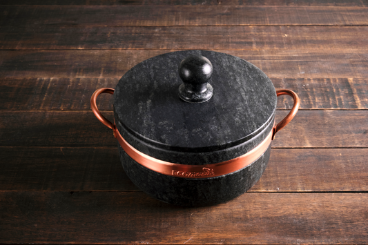 Soapstone Cookware With Glass Lid 