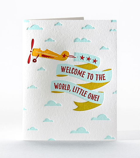 Airplane Welcome Greeting Card