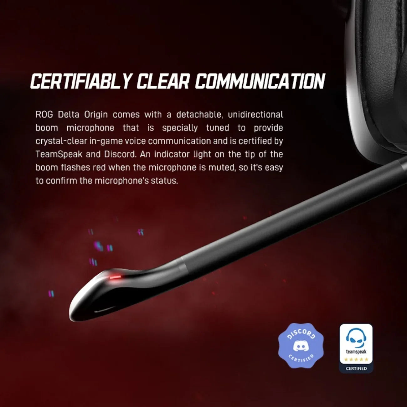 ASUS-ROG Delta RGB Elite Edition Headset Jogo Microfone, Redução de Ruído, Linha Virtual, 7.1 Canais, Efeito Lâmpada Respiração Removível-3