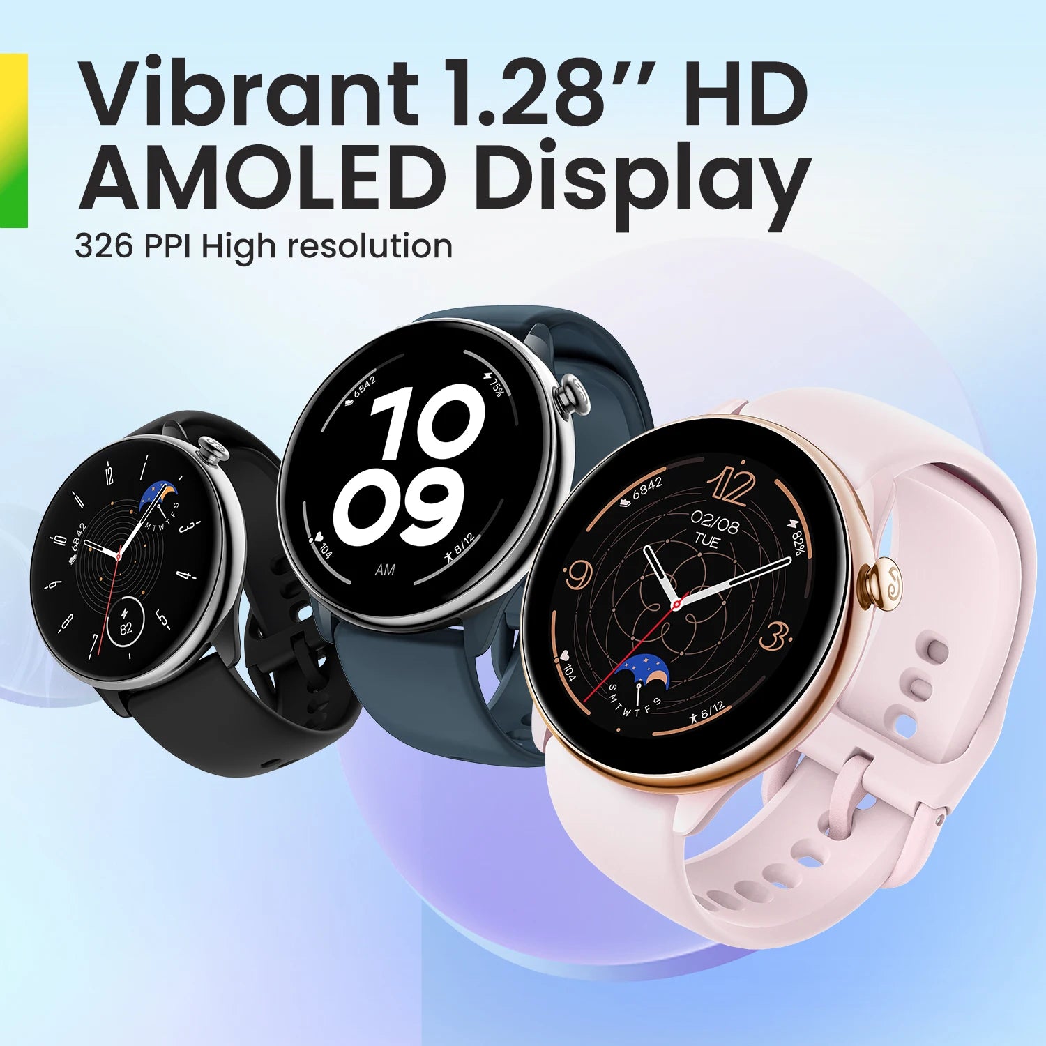 Amazfit-gtr mini relógio inteligente para telefone android e ios, smartwatch fitness leve e fino, 120 modos esportivos, novo-5