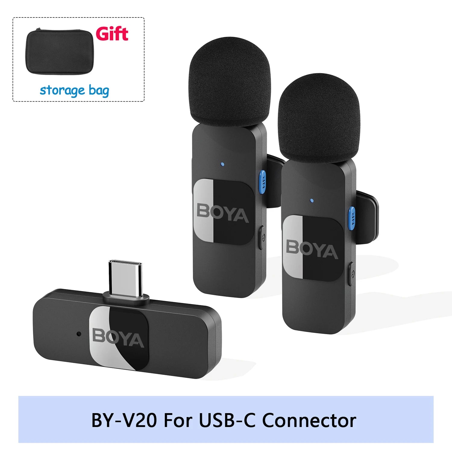 Boya BY-V microfone sem fio profissional lavalier mini lapela microfone condensador redução de ruído mic para iphone ipad android transmissão ao vivo gravação de jogos entrevista vlog gravação de piano Smartphone-14