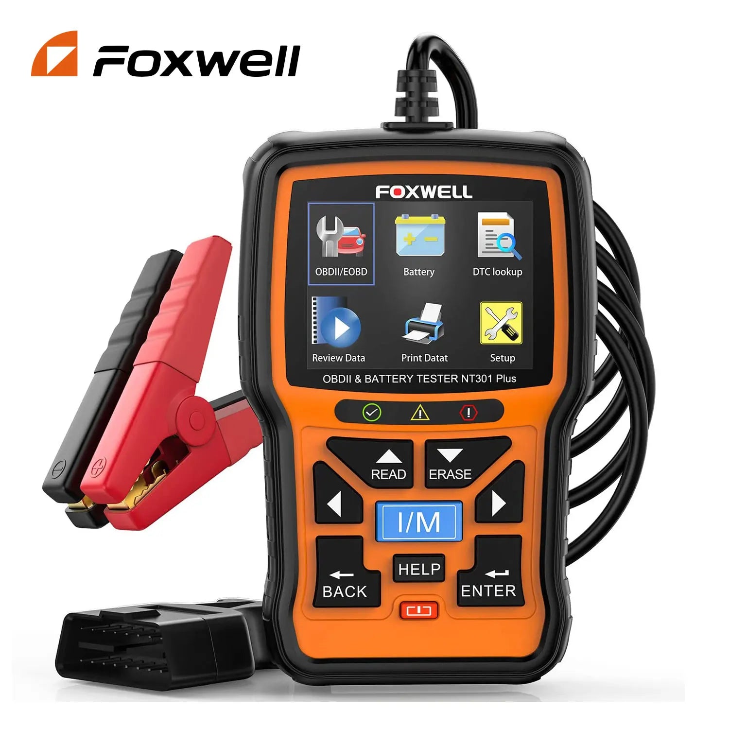 FOXWELL-NT301 Plus Automotive Scanner Tool, 12V, Battery Tester, OBDII, EOBD, Live Data, Code Reader, Car Diagnostic Scan-0 FOXWELL-NT301 Plus Automotive Scanner Tool, 12V, Battery Tester, OBDII, EOBD, Live Data, Code Reader, Car Diagnostic Scan-0