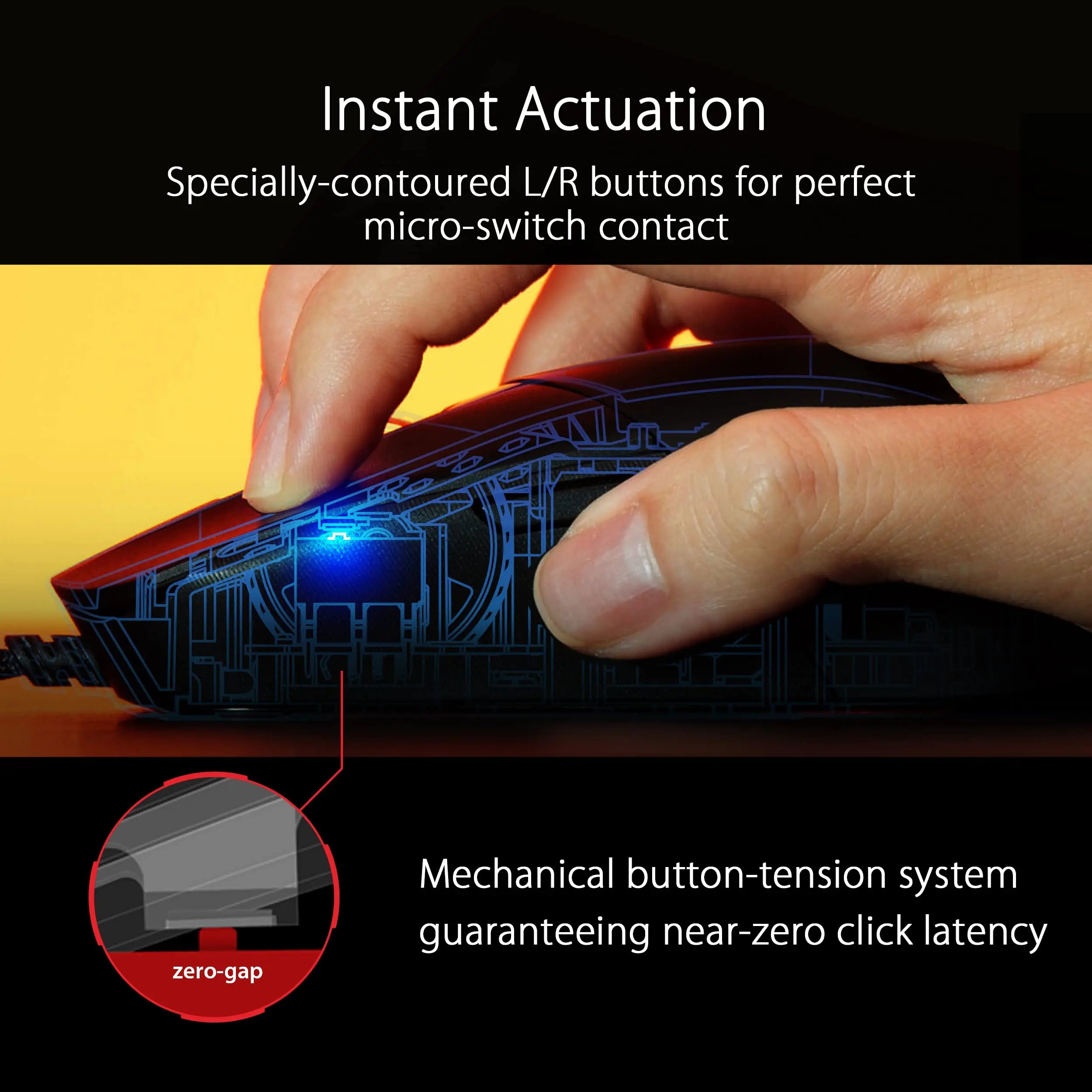 Micro Mouse com Fio ROG-Strix Impact III, Leve, RGB, 12000DPI, Sensor Qptical, Switches, Design Durável para Jogabilidade FPS-2