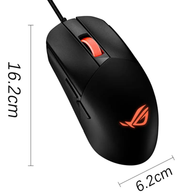 Micro Mouse com Fio ROG-Strix Impact III, Leve, RGB, 12000DPI, Sensor Qptical, Switches, Design Durável para Jogabilidade FPS-5