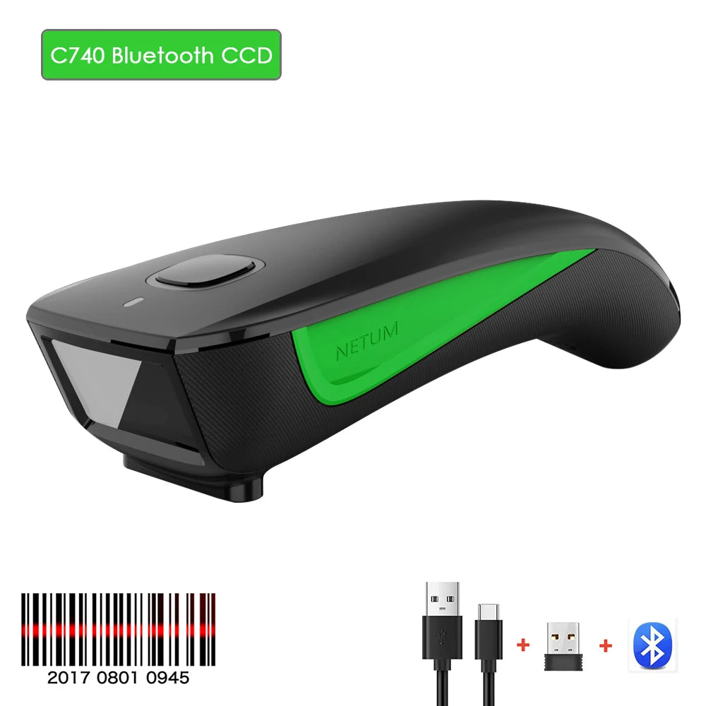 NETUM Scanner-scanner de código de barras 2d sem fio bluetooth, leitor qr de bolso com conexão bluetooth, pdpara pagamento móvel de vestuário e tabaco-6