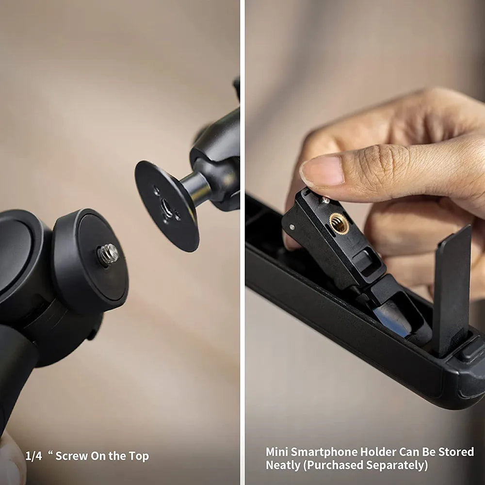 PGYTECH-MANTISPOD Mini Câmera Vlogging Tripé, Bluetooth 2.0, 6 Modos, Viagem Pequena, DSLR Flexível, Suporte de Bolso com Controle Remoto-5