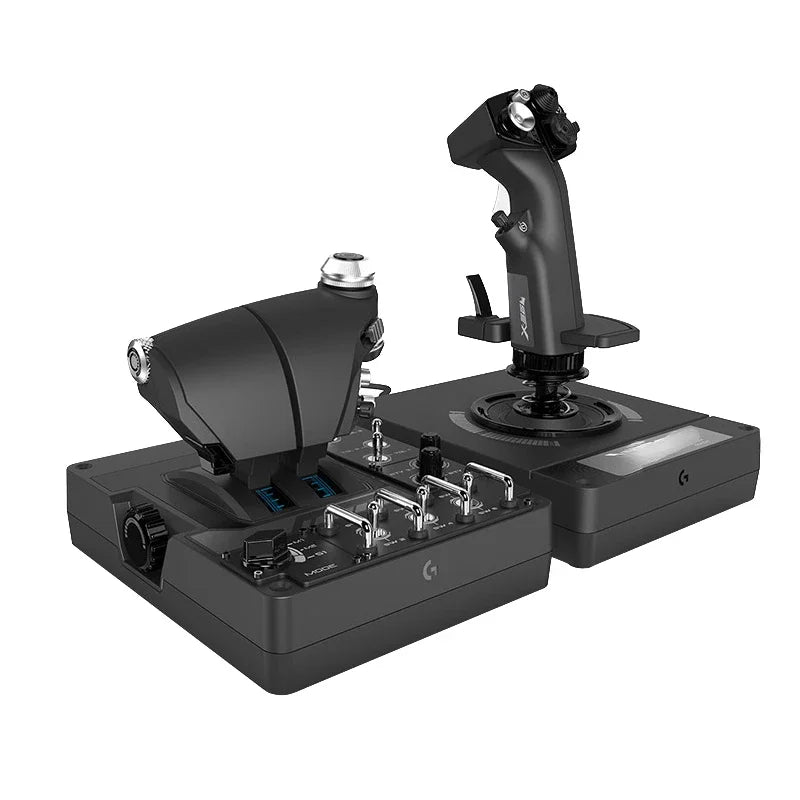 RGB Simulação Flight Game Joystick, controlador do acelerador, HOTAS X56-3