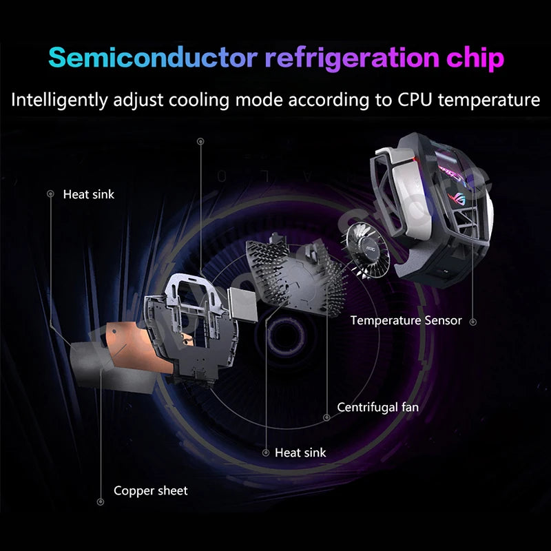 ROG 5-Aero ActiveCooler para Gaming Phone, Fan Holder, Acessórios de Expansão, Original-2